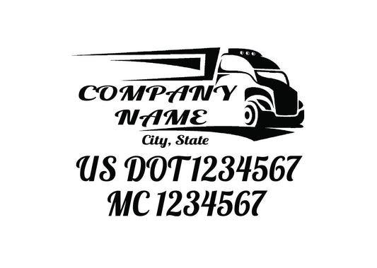 2 Custom US DOT magnets , US dot magnet, Truck Door Lettering , Custom Truck magnet, magnetic sign, company logos, mc numbers