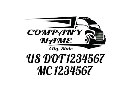 2 Chrome Custom US DOT Trucking Decals , US dot Stickers, Truck Door Lettering , Custom Truck Decal, Car decals, Stickers, mc numbers